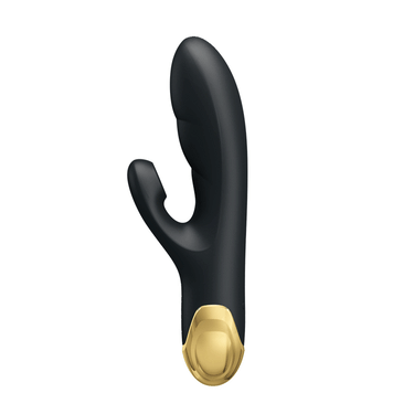 Vibratore di Lusso con 7 Vibrazioni e Suzioni, Silicone Oro 24 k